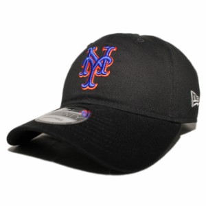 ニューエラ ストラップバックキャップ 帽子 NEW ERA 9twenty メンズ レディース MLB ニューヨーク メッツ フリーサイズ [ bk ]