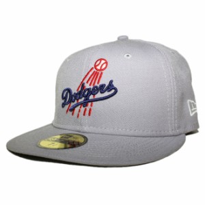 ニューエラ ベースボールキャップ 帽子 NEW ERA 59fifty メンズ レディース MLB ロサンゼルス ドジャース 6 3/4-8 1/4 [ gy ]