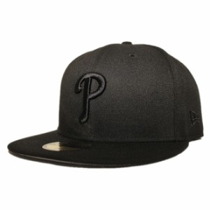 ニューエラ ベースボールキャップ 帽子 NEW ERA 59fifty メンズ レディース MLB フィラデルフィア フィリーズ 6 3/4-8 1/4 [ bk ]