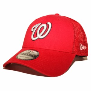 ニューエラ メッシュキャップ スナップバック 帽子 NEW ERA 9forty メンズ レディース MLB ワシントン ナショナルズ フリーサイズ [ rd ]