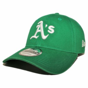 ニューエラ ストラップバックキャップ 帽子 NEW ERA 9twenty メンズ レディース MLB オークランド アスレチックス フリーサイズ [ gn ]