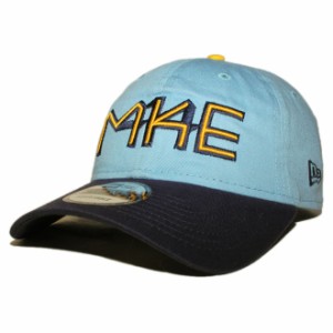 ニューエラ ストラップバックキャップ 帽子 NEW ERA 9twenty メンズ レディース MLB ミルウォーキー ブルワーズ フリーサイズ [ lbe ]