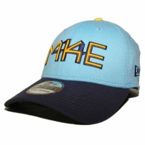 ニューエラ ベースボールキャップ 帽子 NEW ERA 39thirty メンズ レディース MLB ミルウォーキー ブルワーズ S/M M/L L/XL [ lbe ]