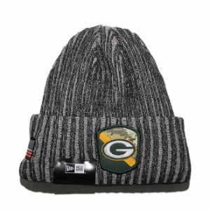 ニューエラ ニット帽 ビーニーキャップ 帽子 メンズ レディース NEW ERA NFL グリーンベイ パッカーズ ワンサイズ [ bk ]