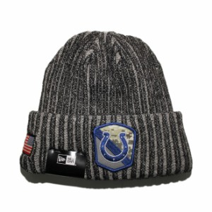 ニューエラ ニット帽 ビーニーキャップ 帽子 メンズ レディース NEW ERA NFL インディアナポリス コルツ ワンサイズ [ bk ]