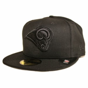 ニューエラ ベースボールキャップ 帽子 NEW ERA 59fifty メンズ レディース NFL ロサンゼルス ラムズ 6 3/4-8 1/4 [ bk ]