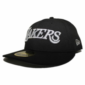 ニューエラ ベースボールキャップ 帽子 NEW ERA 59fifty メンズ レディース NBA ロサンゼルス レイカーズ 6 3/4-8 1/4 [ bk ]