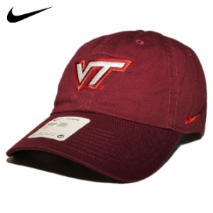 ナイキ ストラップバックキャップ 帽子 メンズ レディース NIKE NCAA バージニアテック ホーキーズ フリーサイズ [ rd ]