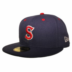 ニューエラ ベースボールキャップ 帽子 NEW ERA 59fifty メンズ レディース MiLB スポケーン インディアンス 6 3/4-8 1/4 [ nv ]