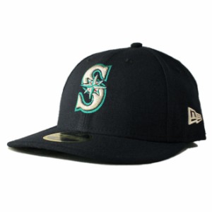 ニューエラ ベースボールキャップ 帽子 NEW ERA 59fifty メンズ レディース MLB シアトル マリナーズ 6 7/8-8 1/2 [ nv ]