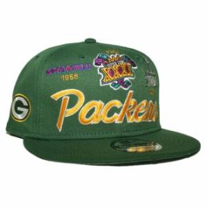 ニューエラ スナップバックキャップ 帽子 NEW ERA 9fifty メンズ レディース NFL グリーンベイ パッカーズ フリーサイズ [ gn ]