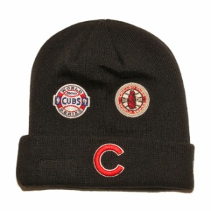 ニューエラ ニット帽 ビーニーキャップ 帽子 メンズ レディース NEW ERA MLB シカゴ カブス ワンサイズ [ bk ]