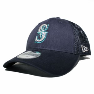 ニューエラ メッシュキャップ スナップバック 帽子 NEW ERA 9forty メンズ レディース MLB シアトル マリナーズ フリーサイズ [ nv ]