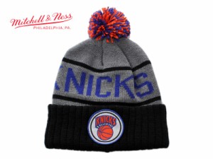 ミッチェル&ネス ニット帽 ビーニーキャップ 帽子 メンズ レディース MITCHELL&NESS NBA ニューヨーク ニックス ワンサイズ [ gy ]