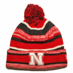 ニューエラ ニット帽 ビーニーキャップ 帽子 メンズ レディース NEW ERA NCAA ネブラスカ コーンハスカーズ ワンサイズ [ rd ptn ]