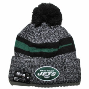 ニューエラ ニット帽 ビーニーキャップ 帽子 メンズ レディース NEW ERA NFL ニューヨーク ジェッツ ワンサイズ [ bk ptn ]