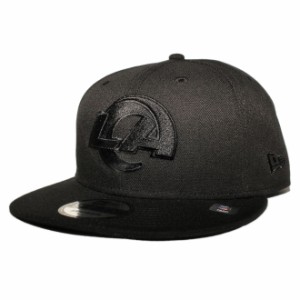 ニューエラ スナップバックキャップ 帽子 NEW ERA 9fifty メンズ レディース NFL ロサンゼルス ラムズ フリーサイズ [ bk ]