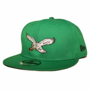 ニューエラ スナップバックキャップ 帽子 NEW ERA 9fifty メンズ レディース NFL フィラデルフィア イーグルス フリーサイズ [ gn ]