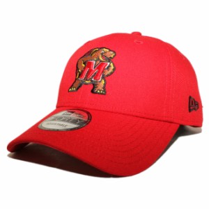 ニューエラ ストラップバックキャップ 帽子 NEW ERA 9forty メンズ レディース NCAA メリーランド テラピンズ フリーサイズ [ rd ]