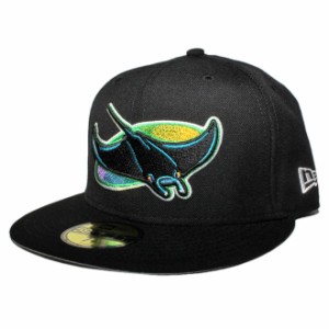 ニューエラ ベースボールキャップ 帽子 NEW ERA 59fifty メンズ レディース MLB タンパベイ デビルレイズ 6 3/4-8 1/4 [ bk ]