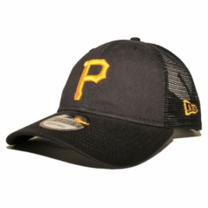 ニューエラ メッシュキャップ スナップバック 帽子 NEW ERA 9forty メンズ レディース MLB ピッツバーグ パイレーツ フリーサイズ [ bk ]