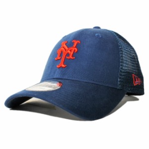 ニューエラ メッシュキャップ スナップバック 帽子 NEW ERA 9forty メンズ レディース MLB ニューヨーク メッツ フリーサイズ [ bl ]
