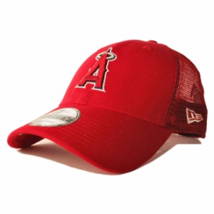 ニューエラ メッシュキャップ スナップバック 帽子 NEW ERA 9forty メンズ レディース MLB ロサンゼルス エンゼルス オブ アナハイム フ