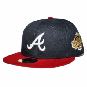 ニューエラ ベースボールキャップ 帽子 NEW ERA 59fifty メンズ レディース MLB アトランタ ブレーブス 6 3/4-8 1/4 [ nv ]