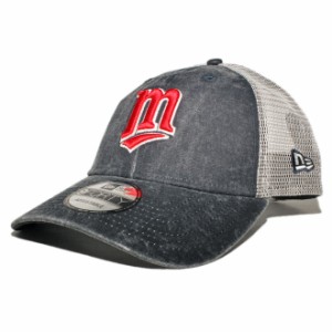 ニューエラ メッシュキャップ スナップバック 帽子 NEW ERA 9forty メンズ レディース MLB ミネソタ ツインズ フリーサイズ [ nv ]