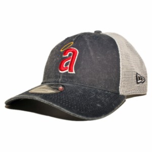 ニューエラ メッシュキャップ スナップバック 帽子 NEW ERA 9forty メンズ レディース MLB カリフォルニア エンゼルス フリーサイズ [ nv