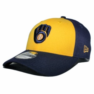 ニューエラ ストラップバックキャップ 帽子 NEW ERA 9forty メンズ レディース MLB ミルウォーキー ブルワーズ フリーサイズ [ yl ]