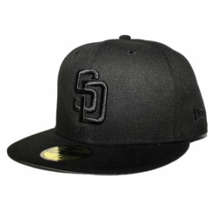 ニューエラ ベースボールキャップ 帽子 NEW ERA 59fifty メンズ レディース MLB サンディエゴ パドレス 6 3/4-8 1/4 [ bk ]