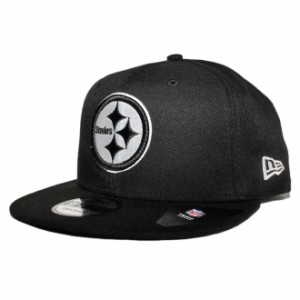 ニューエラ スナップバックキャップ 帽子 NEW ERA 9fifty メンズ レディース NFL ピッツバーグ スティーラーズ フリーサイズ [ bk ]