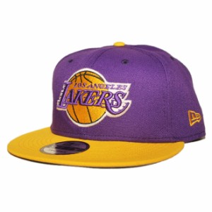 ニューエラ スナップバックキャップ 帽子 NEW ERA 9fifty メンズ レディース NBA ロサンゼルス レイカーズ フリーサイズ [ vt ]