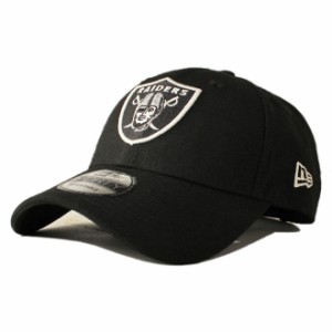 ニューエラ ストラップバックキャップ 帽子 NEW ERA 9forty メンズ レディース NFL オークランド レイダース フリーサイズ [ bk ]