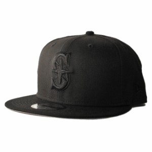 ニューエラ スナップバックキャップ 帽子 NEW ERA 9fifty メンズ レディース MLB シアトル マリナーズ フリーサイズ [ bk ]