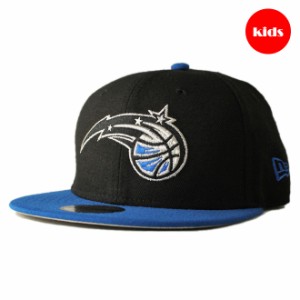 【子供用】 ニューエラ スナップバックキャップ 帽子 NEW ERA 9fifty キッズ NBA オーランド マジック フリーサイズ [ bk ]