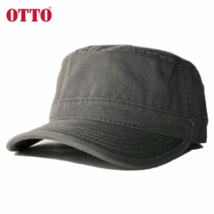 オットー ワークキャップ ミリタリー 帽子 メンズ レディース OTTO 無地 シンプル フリーサイズ [ gy ]