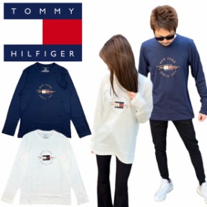 トミーヒルフィガー Tommy Hilfiger ロンT 長袖 Tシャツ ロゴ メンズ レディース 09T4329 丸首 部屋着 ルームウェア TOMMY HILFIGER L/S 