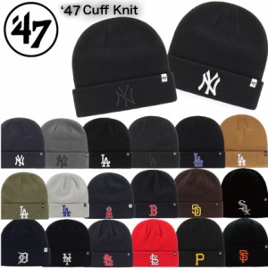 47 フォーティーセブン ブランド 帽子 ニット帽子 ビーニー ワンサイズ メジャーリーグ MLB 野球チーム  47 BRAND RAISED CUFF KNIT