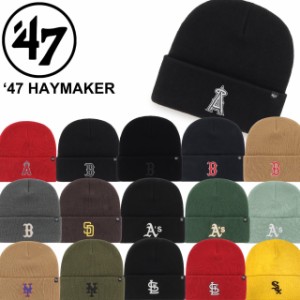 47 フォーティーセブン ブランド 帽子 ニット帽子 ビーニー MLB 野球チーム ワンサイズ アクセサリー ヤンキース 47 BRAND HAYMAKER CUFF