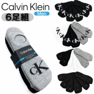 カルバンクライン CALVIN KLEIN ベリーショートソックス 靴下 選べる 6枚組 見えないソックス メンズ ロゴ フットカバー インナー カジュ