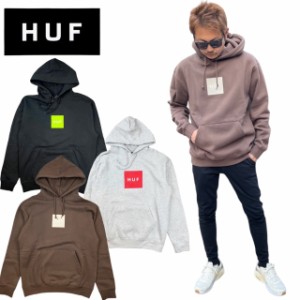 ハフ HUF パーカー スウェット 裏起毛 PF00465/PF00573 ボックスロゴ ロングスリーブ プルオーバー メンズ レディース HUF ESSENTIALS BO