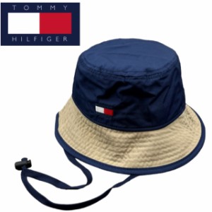 トミーヒルフィガー Tommy Hilfiger バケットハット 69J7351 帽子 紐付き メンズ レディース ハット 刺繍ロゴ トミーロゴ TOMMY HILFIGER