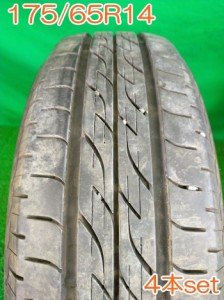 送料無料 BRIDGESTONE ブリヂストン 175/65R14 82S NEXTRY 夏タイヤ サマータイヤ 4本セット [ A2945 ] 【中古タイヤ】