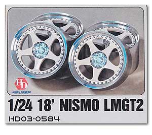 ホビーデザイン HOBBY DESIGN 1/24 ニスモ 18インチ ホイール アルミ製 NISMO LMGT2 自動車 車 模型 ディティールアップ (hd03-0584)