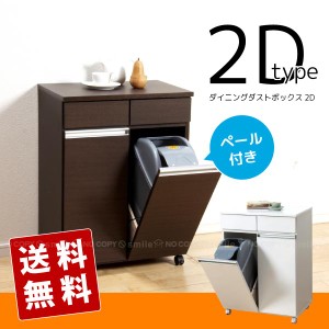 ダイニングダストボックス2D【直】【送料無料】[KRO][nyuka4上]