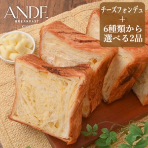 ANDE デニッシュ食パン チーズフォンデュデニッシュ1本と選べる2本のデニッシュ1斤3本セット 京都デニッシュパン専門店アンデ