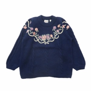 花柄 刺繍 セーターの通販｜au PAY マーケット