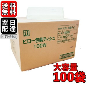 業務用 ティッシュペーパー 詰め替え用 100組 200枚 100袋 田子浦パルプ ティッシュ ソフトパック ピロー包装ティッシュ 詰替用 ビニール